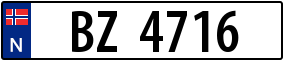Trailer License Plate